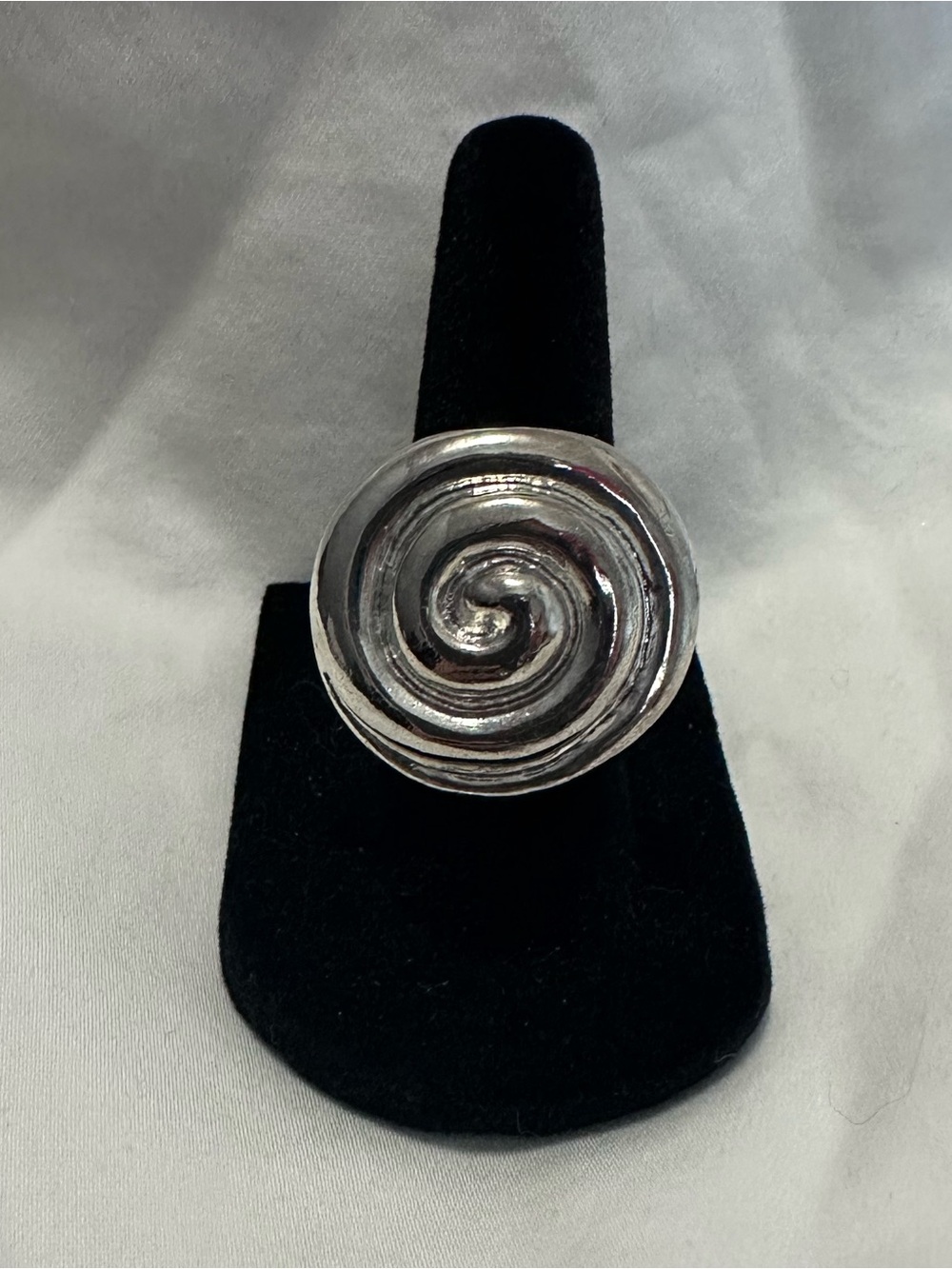 Mayamar NWT 99.9% Fine Pure Silver Handcrafted Spiral Statement Ring Size 6